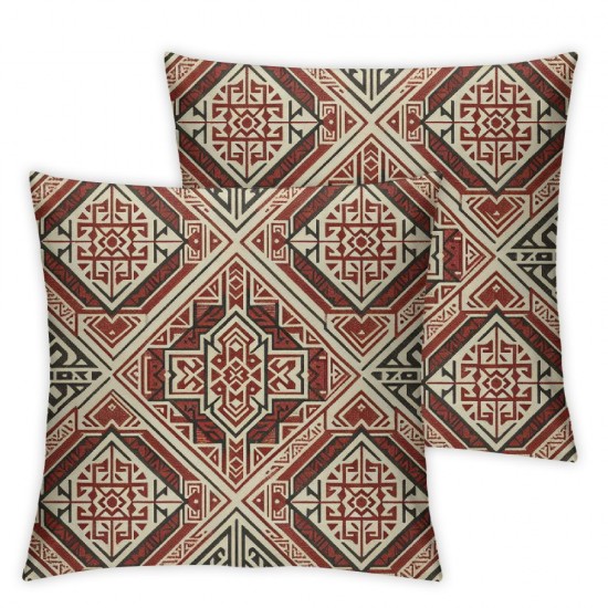 Throw Pillow Cover Linen Marocco Pattern Design Tiles Textlie Textures Decorative Square Pillow Case for Couch Sofa Home Decoration