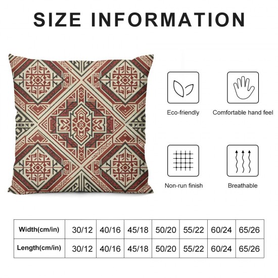 Throw Pillow Cover Linen Marocco Pattern Design Tiles Textlie Textures Decorative Square Pillow Case for Couch Sofa Home Decoration