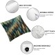 Ulloord Decorative Square Throw Pillow Cover Linen Valley Rising Mist Foggy Shadow Trees Nature Parks Outdoor Range Pillow Case for Couch Sofa Home Decoration