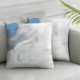 Ulloord Marble Effect Painting Velvet Oblong Lumbar Plush Throw Pillow Cover/Shams Cushion Case  Decorative Invisible Zipper Design for Couch Sofa Pillowcase Only