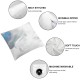 Ulloord Marble Effect Painting Velvet Oblong Lumbar Plush Throw Pillow Cover/Shams Cushion Case  Decorative Invisible Zipper Design for Couch Sofa Pillowcase Only