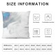 Ulloord Marble Effect Painting Velvet Oblong Lumbar Plush Throw Pillow Cover/Shams Cushion Case  Decorative Invisible Zipper Design for Couch Sofa Pillowcase Only