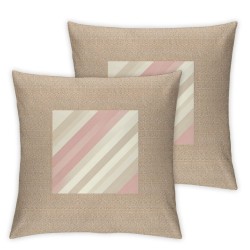 Ulloord Pillow Cover Pink Candy Modern Geometrical Striped Pattern Abstract Stripe Diagonal Baby Geometric Strip Clean Decorative Linen Throw Pillow Case  for Sofa Car Bedding Decoration