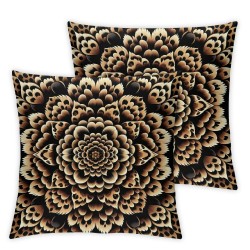 Pillow Cover Brown Black Pattern Animals Gray Closeup Color Dark Detail Decorative Throw Pillow Case for Sofa Car Bedding Decoration