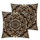 Pillow Cover Brown Black Pattern Animals Gray Closeup Color Dark Detail Decorative Throw Pillow Case for Sofa Car Bedding Decoration