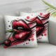 Pillow Cover Love Lady Makeup Up Watercolor Beautiful Decorative Linen Throw Pillow Case for Sofa Car Bedding Decoration