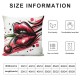 Pillow Cover Love Lady Makeup Up Watercolor Beautiful Decorative Linen Throw Pillow Case for Sofa Car Bedding Decoration