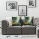 Ulloord Sap Green Outdoor Throw Pillow Covers,Brown Decorative Pillow Covers Digital Printing Blended Fabric for Couch Sofa Bed Invisible Zipper