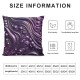 Ulloord Purple Stripes Throw Pillow Covers, Colorful Textures Decorative Pillow Covers Digital Printing Linen Blended for Couch Sofa Bed Invisible Zipper