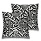 Ulloord Pillow Cover Mid ern Black Retro Decorative Throw Pillow Case for Sofa Car Bedding Decoration