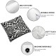 Ulloord Pillow Cover Mid ern Black Retro Decorative Throw Pillow Case for Sofa Car Bedding Decoration