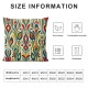 Ulloord Decorative Square Throw Pillow Cover Linen Midcentury Modern Style Retro Water Shapes Pattern Abstract for Texture Concept Textures Pillow Case for Couch Sofa Home Decoration