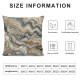 Ulloord Abstract Red Throw Pillow Covers,Brown Colorful Mineral Decorative Pillow Covers Digital Printing Linen Blended for Couch Sofa Bed Invisible Zipper