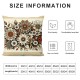 Ulloord  Spring Pillows Decorative Throw Pillow Covers , Colorful Dress Flowers of Dahlia Pink Abstract Artistic Double Sided Square Pillow Cases Pillowcase Sofa Cushion