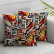 Ulloord Modern Pillow Cover Reproductions of Famous Paintings by Applied Double Sided Square Pillow Cases Pillowcase Sofa Cushion