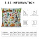 Ulloord Summer Skull Decorative Pillow Covers, Spring Double Sided Throw Pillow Covers Sofa Cushion Cover Square