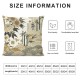 Ulloord Spring Pillows Decorative Throw Pillow Covers Japanese Gold Floral and Japanese Double Sided Square Pillow Cases Pillowcase Sofa Cushion