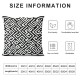 Ulloord Pillow Cover, Graphic Key Pattern Throw Pillow Covers Outdoor Sofa Couch Pillowcase