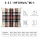 Ulloord  Red Grey Plaid Decorative Pillow Covers  Red Black and Gray Modern Plaid Pattern Print Cushion Throw Pillow Covers Outdoor Sofa Couch Pillowcase