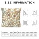 Ulloord Geometric Pillow Covers , Seamless Pattern Art Design Double Sided Decorative Pillows Cases Throw Pillows Covers