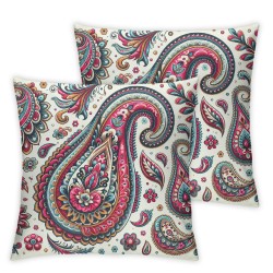 Ulloord Multicolor Pillow Cover, Print Cushion Throw Pillow Covers Outdoor Sofa Couch Pillowcase