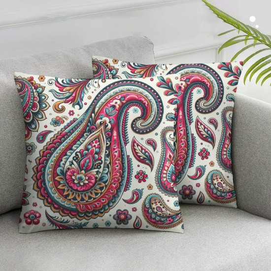 Ulloord Multicolor Pillow Cover, Print Cushion Throw Pillow Covers Outdoor Sofa Couch Pillowcase