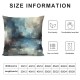 Ulloord  Teal Brown Abstract Art Pillow Covers , Blue Painting Black and Gray Abstract Contemporary Gallery Cushion Throw Pillow Covers Outdoor Sofa Couch Pillowcase