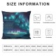 Ulloord Throw Pillow Covers, Decorative Pillow Covers Digital Printing Linen Blended for Couch Sofa Bed Invisible Zipper