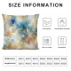 Ulloord Orange Color Throw Pillow Covers,Gray Modern Decorative Pillow Covers Digital Printing for Couch Sofa Bed Invisible Zipper