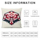 Ulloord Pillow Covers Red ed Pattern Double Sided Decorative Pillows Cases Throw Pillows Covers