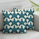 Ulloord Blue Beach Pattern in Double Sided Square Throw Pillow Covers Sofa Decorative Pillowcase