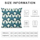 Ulloord Blue Beach Pattern in Double Sided Square Throw Pillow Covers Sofa Decorative Pillowcase