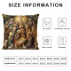 Ulloord Christmas Christian Church Throw Pillow Covers, Light Baby Decorative Pillow Covers Digital Printing for Couch Sofa Bed Invisible Zipper