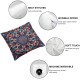 Ulloord Colorful Abstract Psychedelic Throw Pillow Covers, Decorative Pillow Covers Digital Printing Blended Fabric for Couch Sofa Bed Invisible Zipper