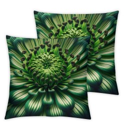 Ulloord Spring Floarl Throw Pillow Covers, Flower Square Decorative Pillow Covers Digital Printing Linen Blended for Couch Sofa Bed Invisible Zipper