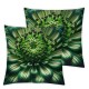 Ulloord Spring Floarl Throw Pillow Covers, Flower Square Decorative Pillow Covers Digital Printing Linen Blended for Couch Sofa Bed Invisible Zipper