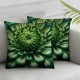 Ulloord Spring Floarl Throw Pillow Covers, Flower Square Decorative Pillow Covers Digital Printing Linen Blended for Couch Sofa Bed Invisible Zipper