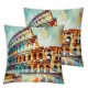 Ulloord  Blue Decorative Pillow Covers  Oil Painting Italy Famous Abstract Double Sided Square Throw Pillow Covers Sofa Decorative Pillowcase Cushion