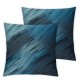 Ulloord Light Blue Throw Pillow Covers, Color Solid Decorative Pillow Covers Digital Printing Blended Fabric for Couch Sofa Bed Invisible Zipper