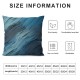 Ulloord Light Blue Throw Pillow Covers, Color Solid Decorative Pillow Covers Digital Printing Blended Fabric for Couch Sofa Bed Invisible Zipper