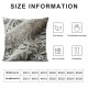 Ulloord  White Lace Ribbon Throw Pillow Covers,White Lace Ribbon On Grey Decorative Pillow Covers Digital Printing Linen Blended for Couch Sofa Bed Invisible Zipper