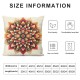 Ulloord Orange Sunflower Throw Pillow Covers, Abstract Decorative Pillow Covers Digital Printing Linen Blended for Couch Sofa Bed Invisible Zipper