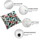 Ulloord Throw Pillow Covers, Decorative Pillow Covers Digital Printing Linen Blended for Couch Sofa Bed Invisible Zipper