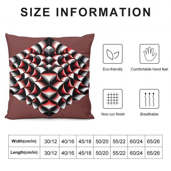 Ulloord  Red Black Plaid Throw Pillow Covers,Classic Lumberjack Plaid in Red and Black Decorative Pillow Covers Digital Printing Linen Blended for Couch Sofa Bed Invisible Zipper