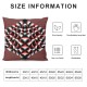 Ulloord  Red Black Plaid Throw Pillow Covers,Classic Lumberjack Plaid in Red and Black Decorative Pillow Covers Digital Printing Linen Blended for Couch Sofa Bed Invisible Zipper