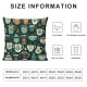 Ulloord Hot DrinkThrow Pillow Covers, PatternDecorative Pillow Covers Digital Printing Linen Blended for Couch Sofa Bed Invisible Zipper