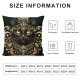 Ulloord Halloween Throw Pillow Covers, Witch Cloak Inspirational Decorative Pillow Covers Digital Printing Blended Fabric for Couch Sofa Bed Invisible Zipper