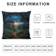 Ulloord Throw Pillow Covers,Green Decorative Pillow Covers Digital Printing Blended Fabric for Couch Sofa Bed Invisible Zipper