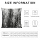 Ulloord Gray Texture Throw Pillow Covers,Black Stains Decorative Pillow Covers Digital Printing Linen Blended for Couch Sofa Bed Invisible Zipper