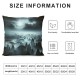 Ulloord  Misty Forest Throw Pillow Covers,View of Far Horizon Vintage Film Decorative Pillow Covers Digital Printing Linen Blended for Couch Sofa Bed Invisible Zipper